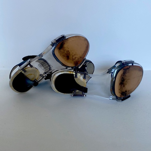 Michael Kors Size 6.5 Black/Clear - Picture 7 of 7